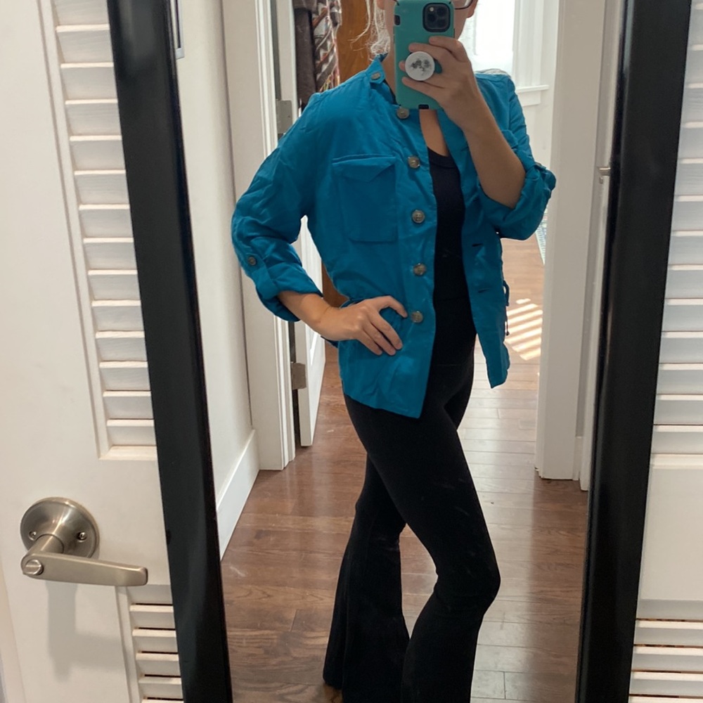 Turquoise utility jacket - Picture 8 of 8